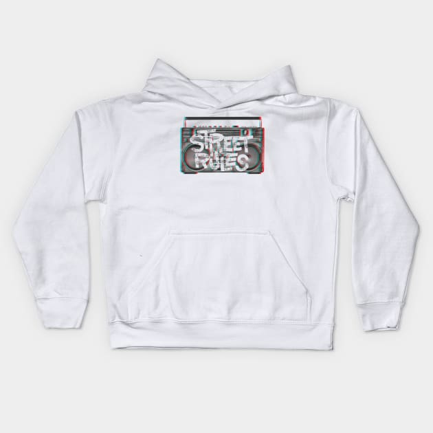 Street Rules Kids Hoodie by Up_Design